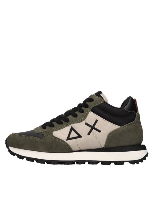 Sneakers in pelle tessuto ed ecopelle SUN68 | Z45109MILITARE SCURO